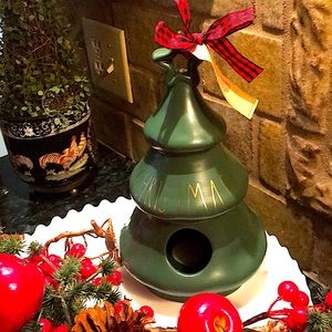 Rae Dunn Merry Christmas Tree Birdhouse